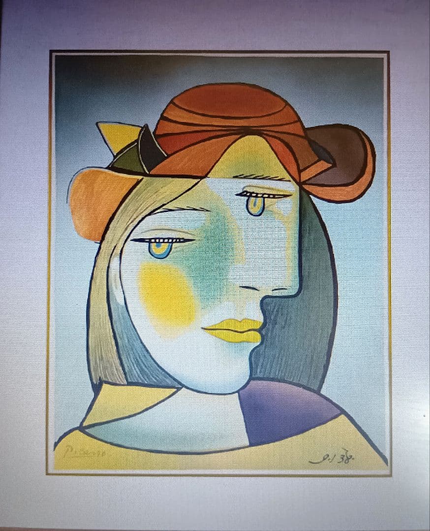 「キュビスムの女の顔」（未来絵画）