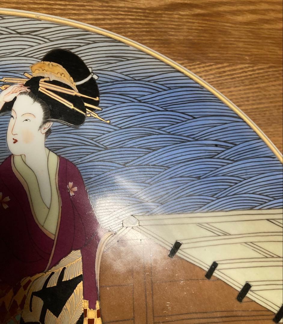 有田焼　聡窯辻一堂作額皿　飾り皿大皿