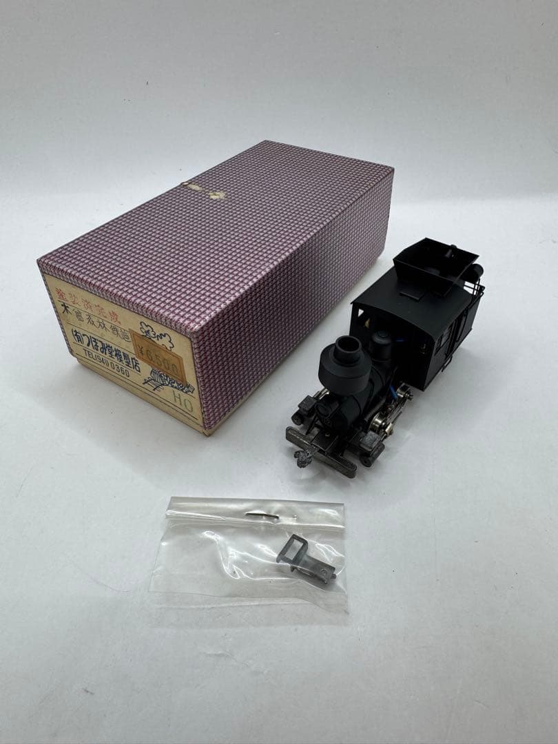 美品 鉄道模型 つぼみ堂模型店「木曽森林鉄道 機関車」 HOゲージ 箱付き
