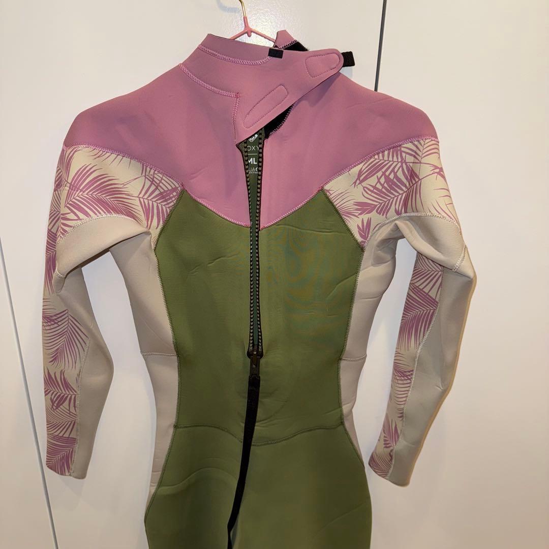 フルスーツ ウェットスーツ ピンク・グリーン