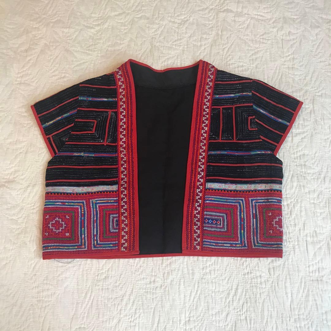 タイ　古布製山岳民族衣装