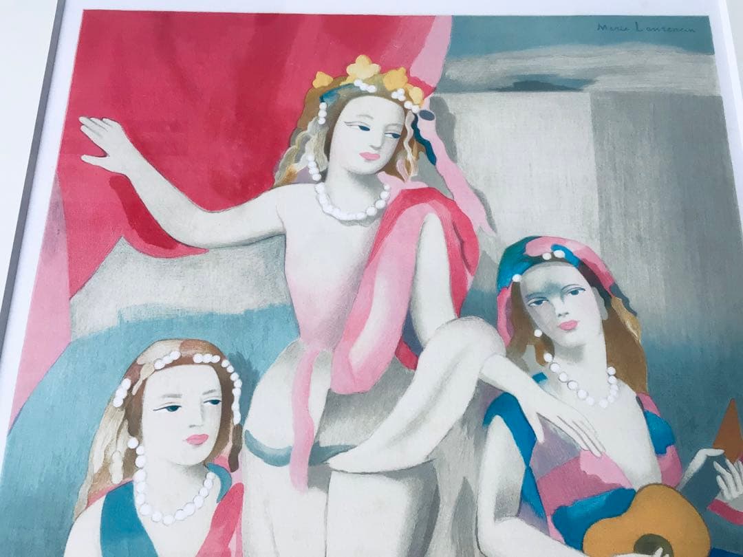 ◉真作正規◉マリー・ローランサン◉銀座フジヰ画廊◉舞台稽古◉大判リトグラフ・EA