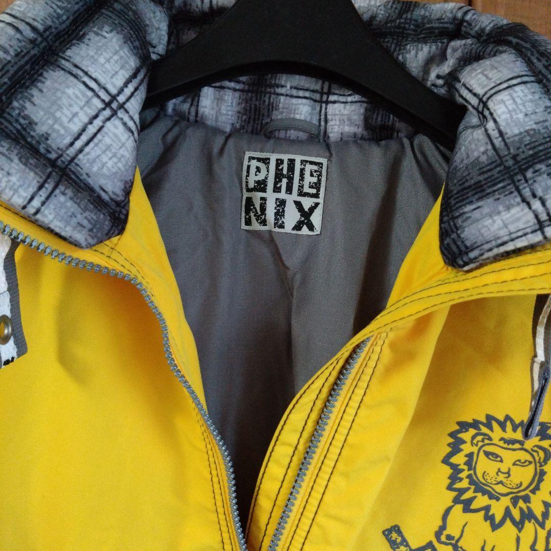 希少　フェニックス　スキーウェアセット　イエロー フード　リバーシブルベスト