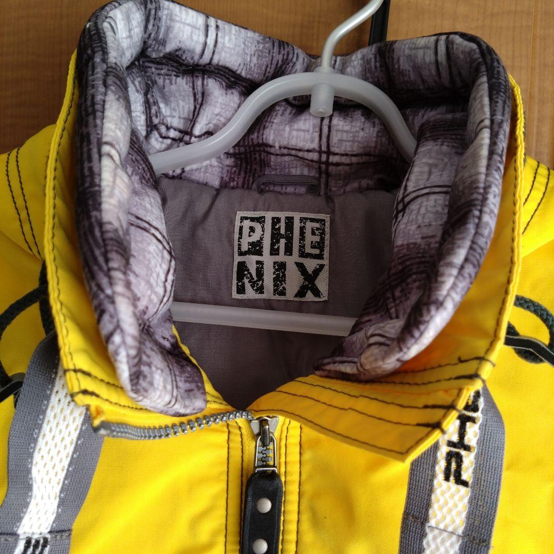 希少　フェニックス　スキーウェアセット　イエロー フード　リバーシブルベスト