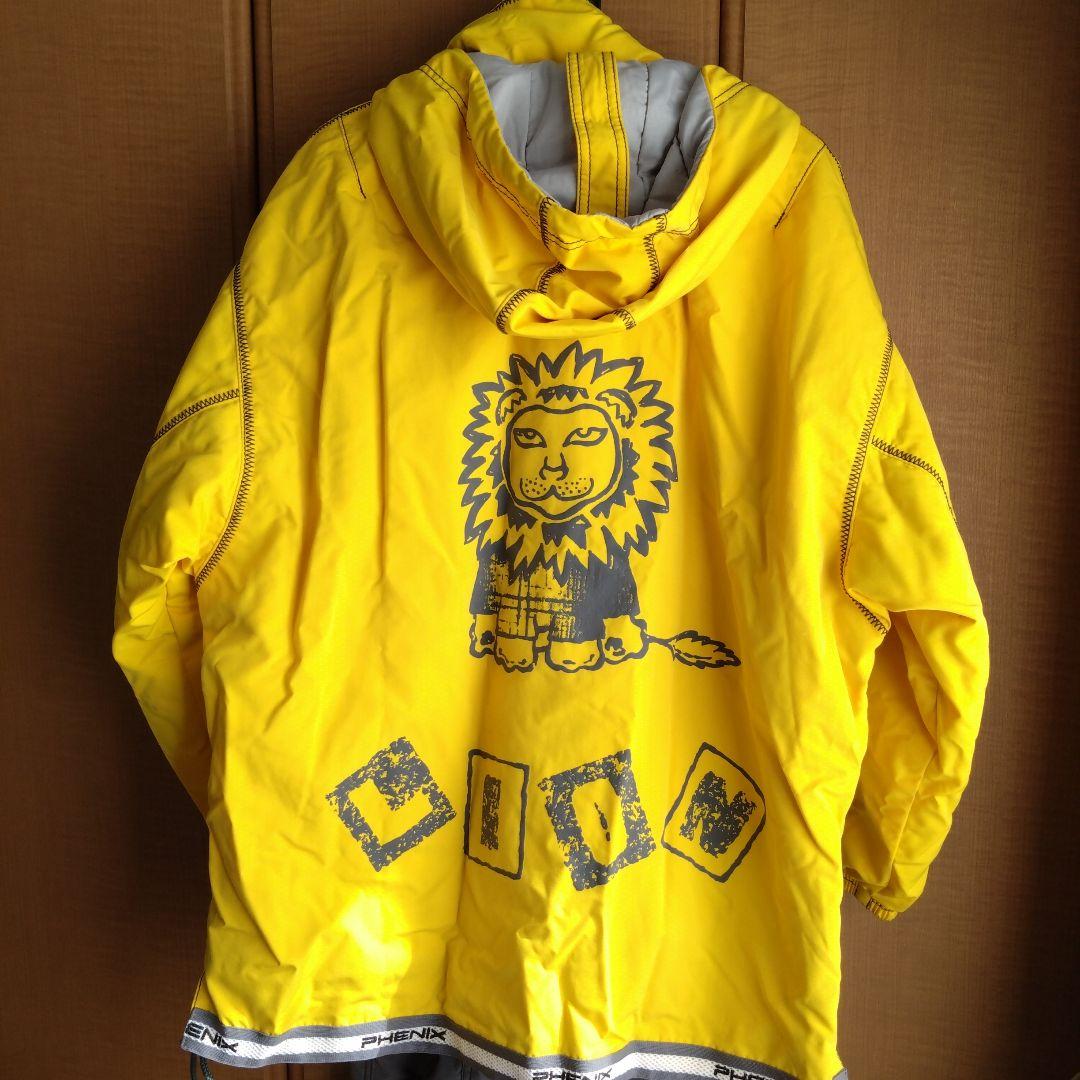 希少　フェニックス　スキーウェアセット　イエロー フード　リバーシブルベスト