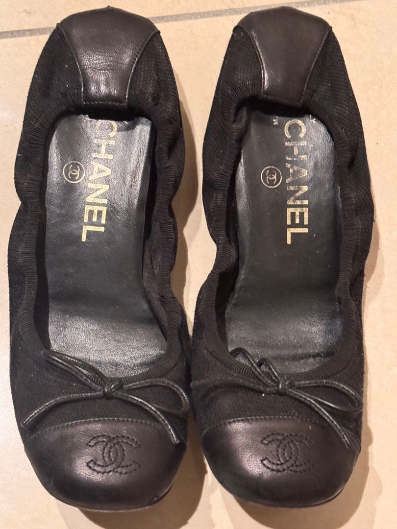 CHANEL バレエシューズ ブラック