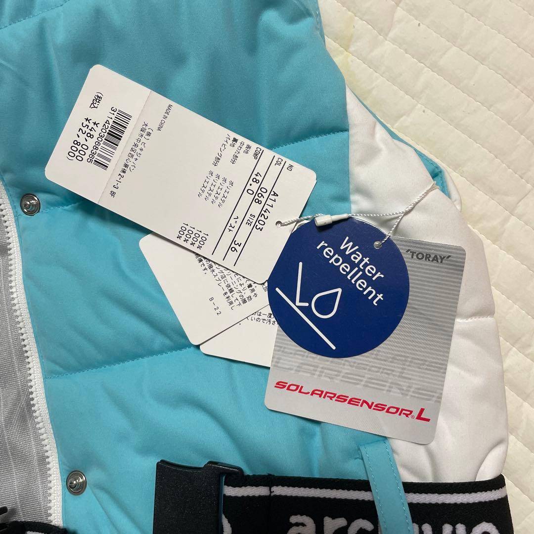 最終お値下げ！新品 アルチビオ 中綿ベストワンピース 36