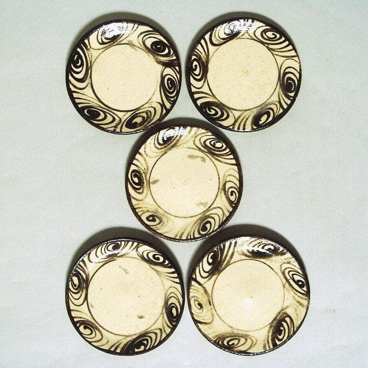 921『馬の目 豆皿 手塩皿 5枚』　/骨董品 古美術 アンティーク 古玩