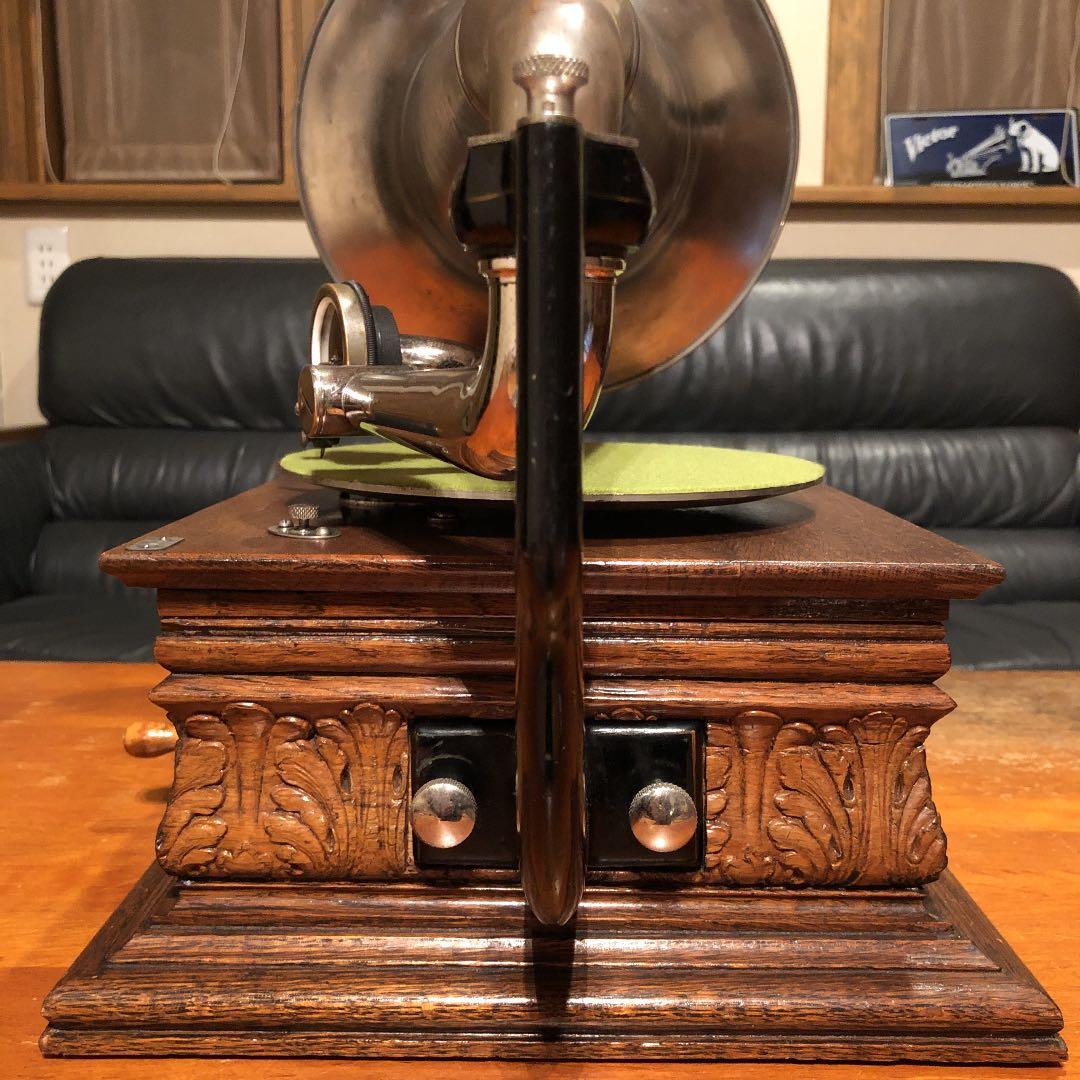 ♫独逸 HMV G&Tモナークラッパ 蓄音機 Victor ミュージアムクラス品