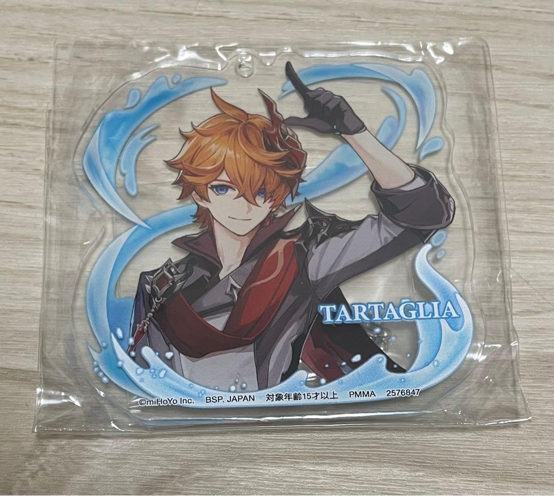 未開封　原神　ナムコ限定　タルタリヤ　缶バッジ　アクリルプレートキーホルダー