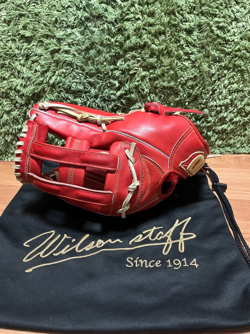 ウィルソンスタッフ 硬式外野手用グラブ 99型 Eオレンジ×キャメル