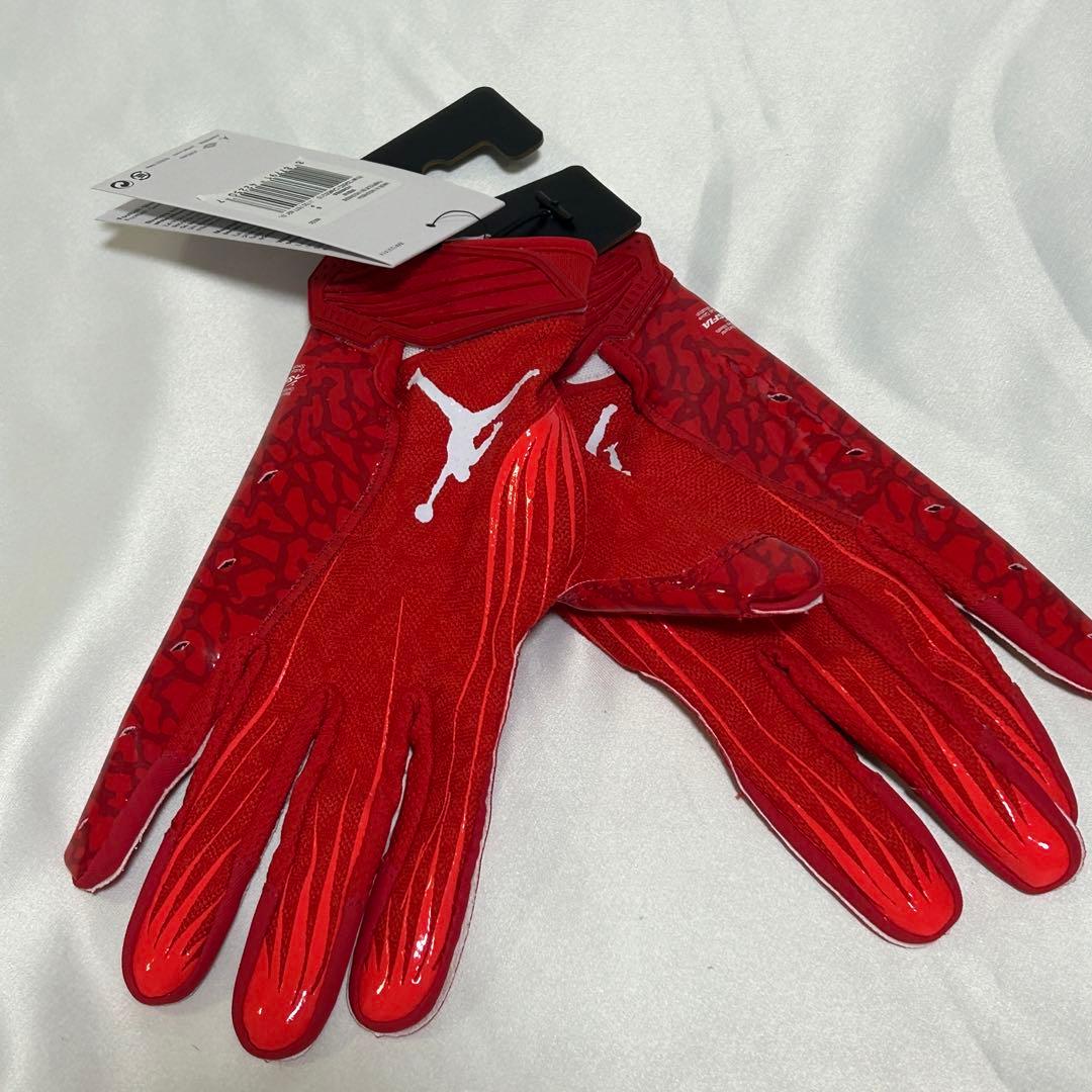 【新品】 アメフト Jordan Fly Lock　グローブ　RED　S