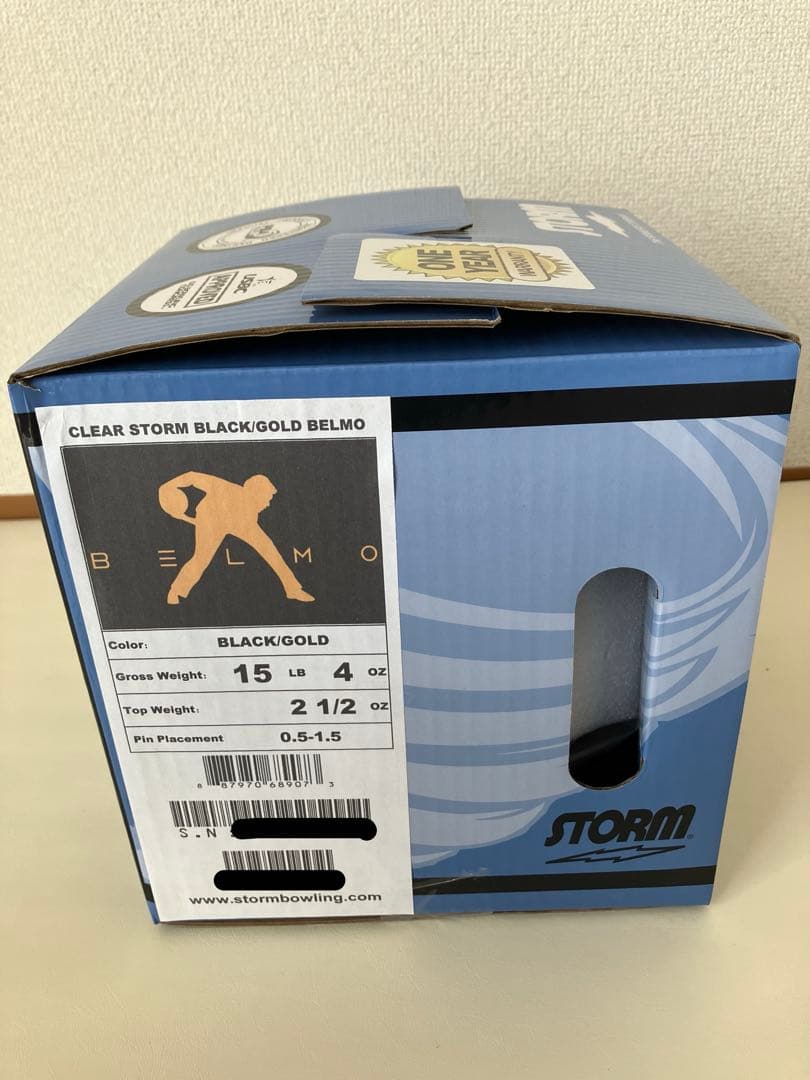 [新品未使用] クリア ストーム ベルモ 15ポンド[ブラック/ゴールド]