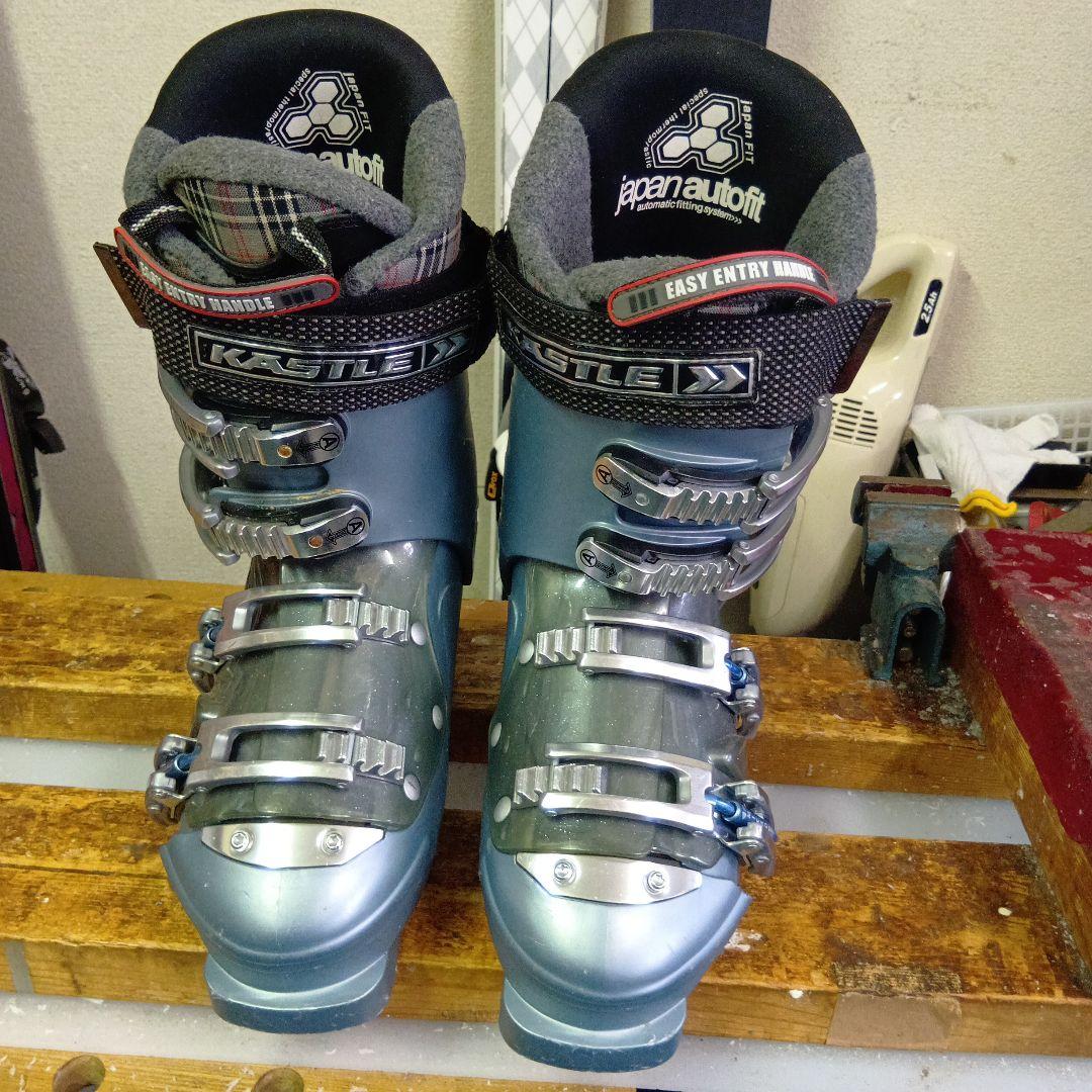 メンテナス済…ホットWAX済 145cmHart スキー 靴25cm・ストック付