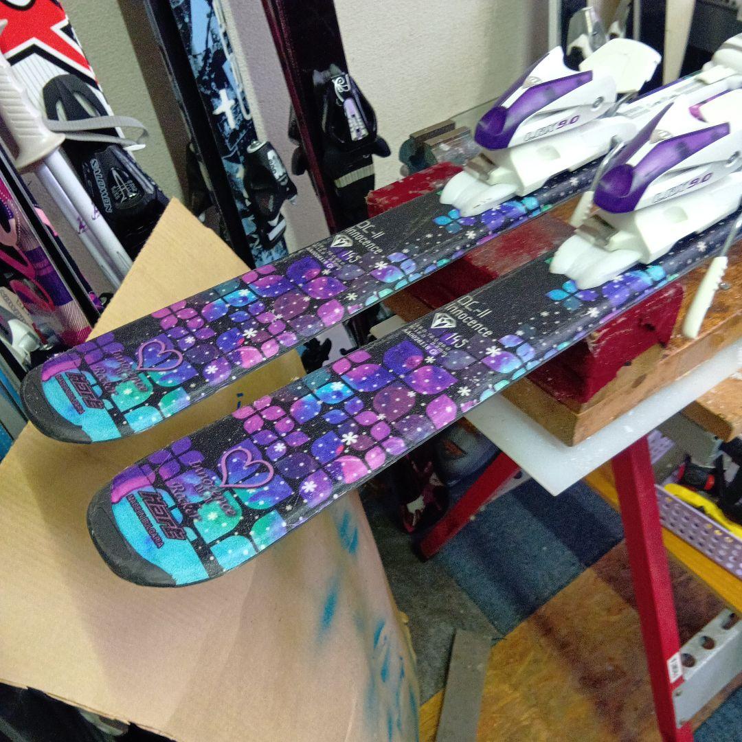 メンテナス済…ホットWAX済 145cmHart スキー 靴25cm・ストック付