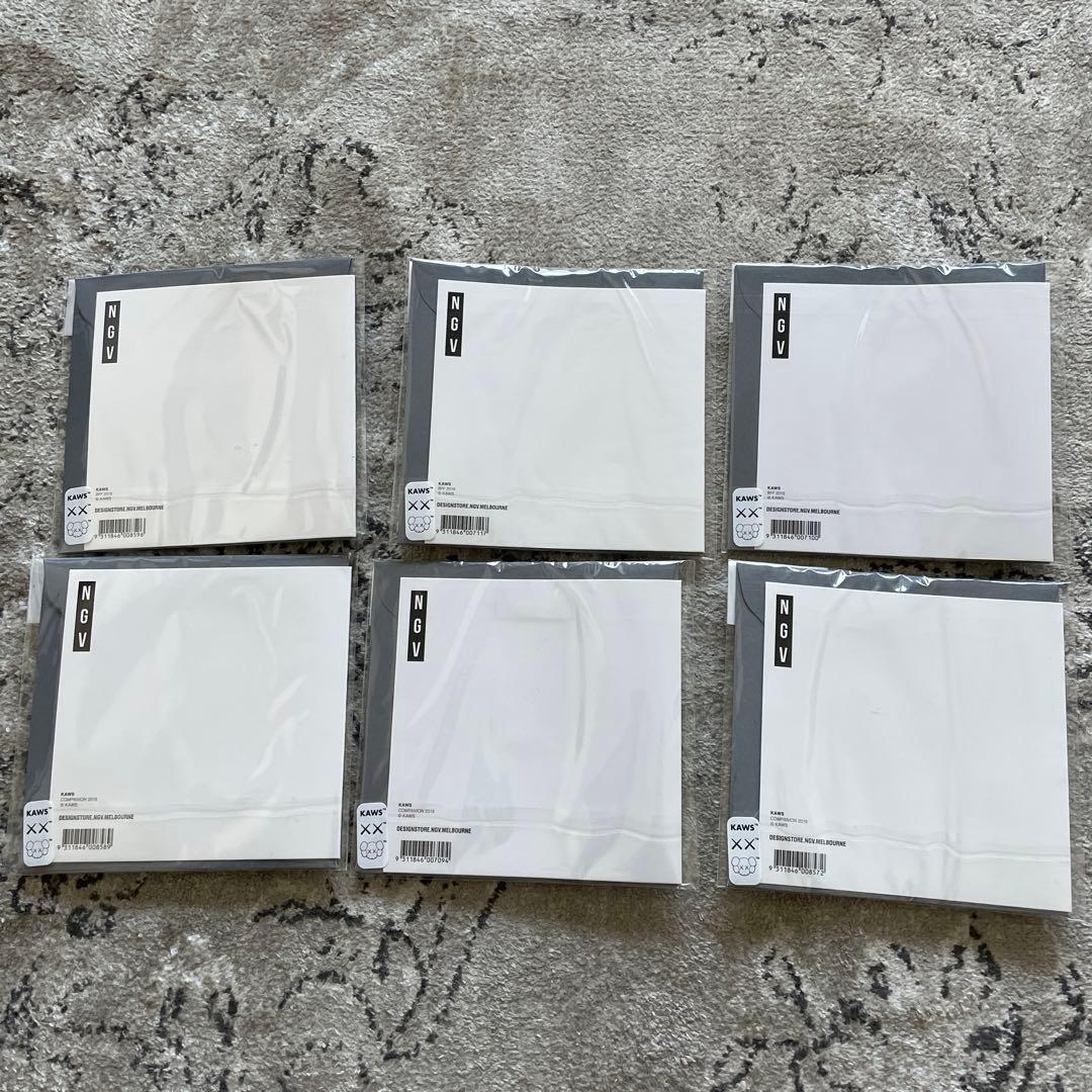 KAWS キャラクター ステッカー 6枚セット
