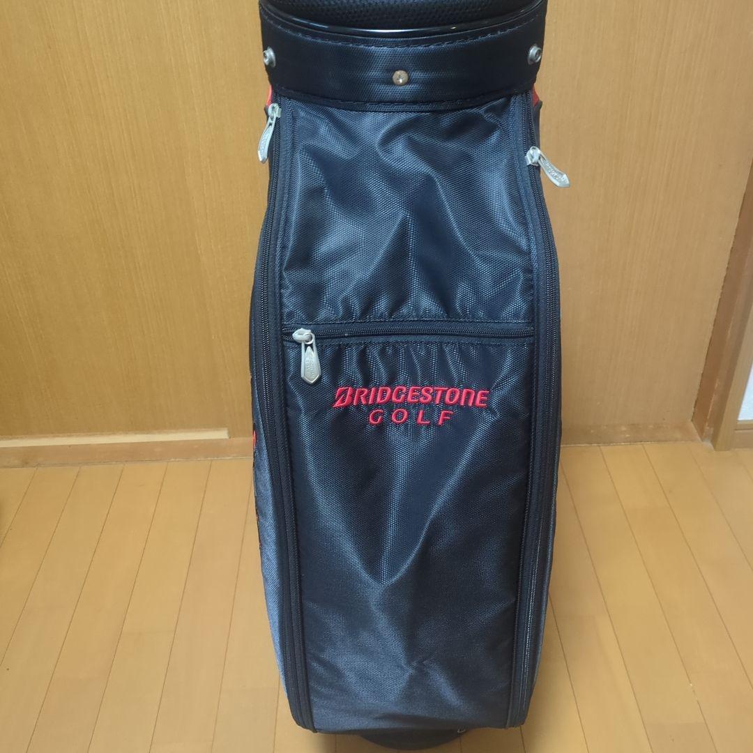 BRIDGESTONE ゴルフ キャディバッグ ブラック/レッド