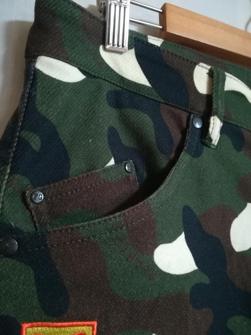 PEARLY GATES 30周年記念モデル カールカール カモ柄プリントパンツ