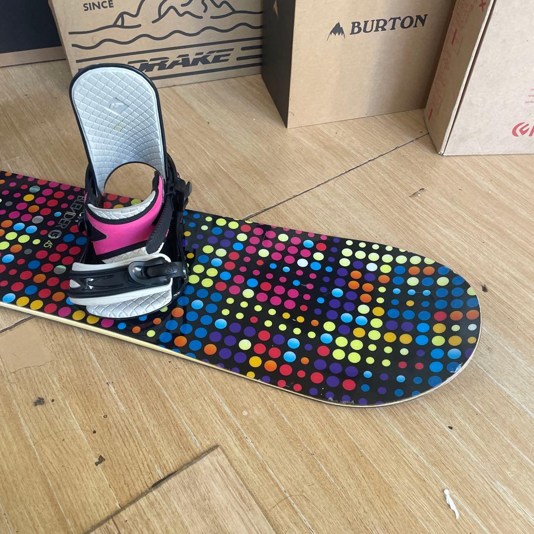 BURTON×FLUX　バートン　フラックスバインディング付　スノーボードセット