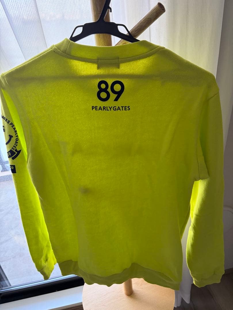 PEARLY GATES 蛍光イエロー　トレーナー　Sサイズ