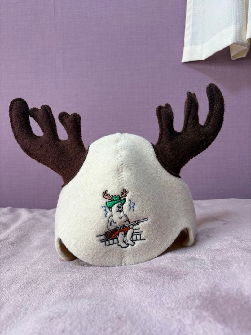 【新品】サウナハット　フィンランドお土産　羊毛サウナハット　高級