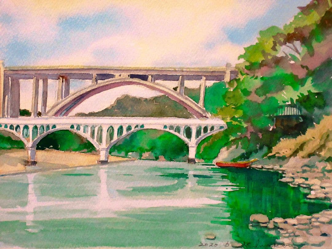 小倉橋( 水彩画 2020年作)