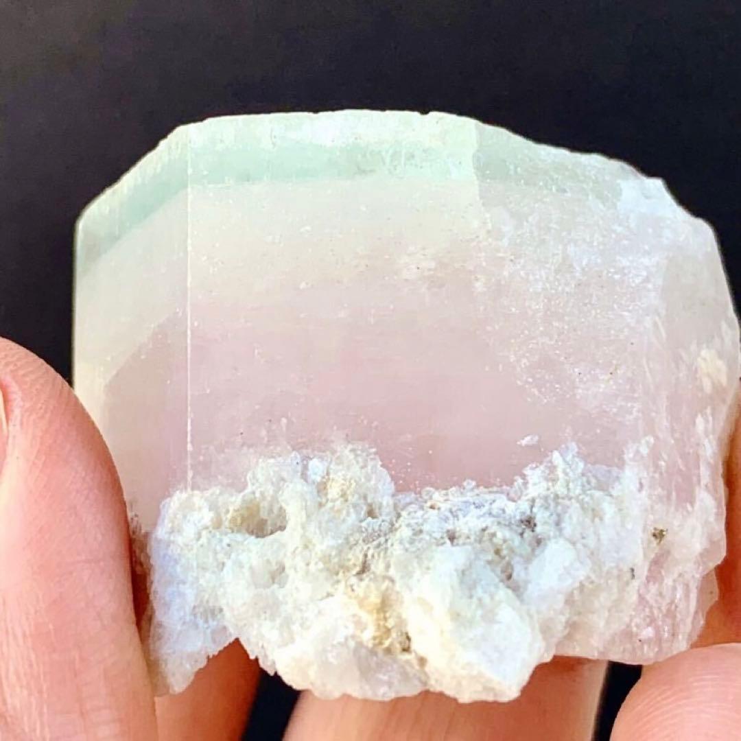 希少石モルガマリン/バイカラーベリルS/モルガナイト×アクアマリン 原石