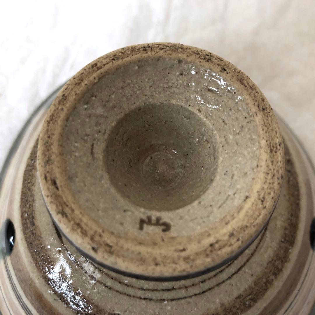 織部焼　瑞光窯　佐々木晨二造　馬上盃　共箱付　抹茶椀　茶道具　裏千家