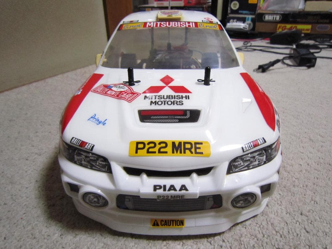 動作確認済 1/10 TL01 タミヤ 美車 三菱 ランサーエボリューションⅣ