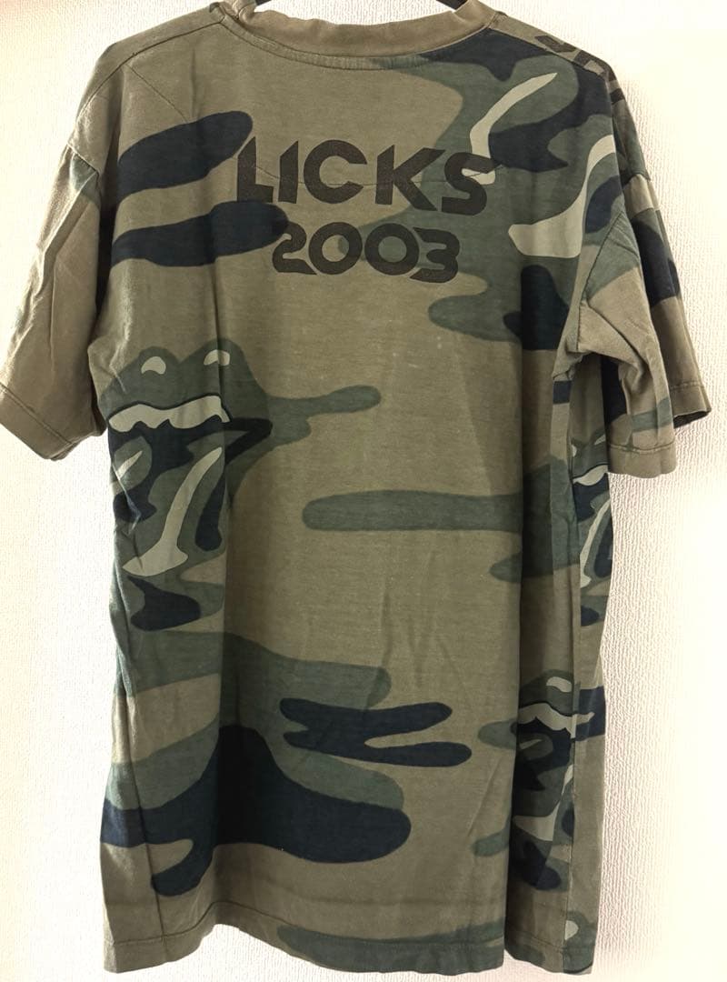 Buddhist Punk／ブディストパンク 迷彩柄ローリングストーンズTシャツ