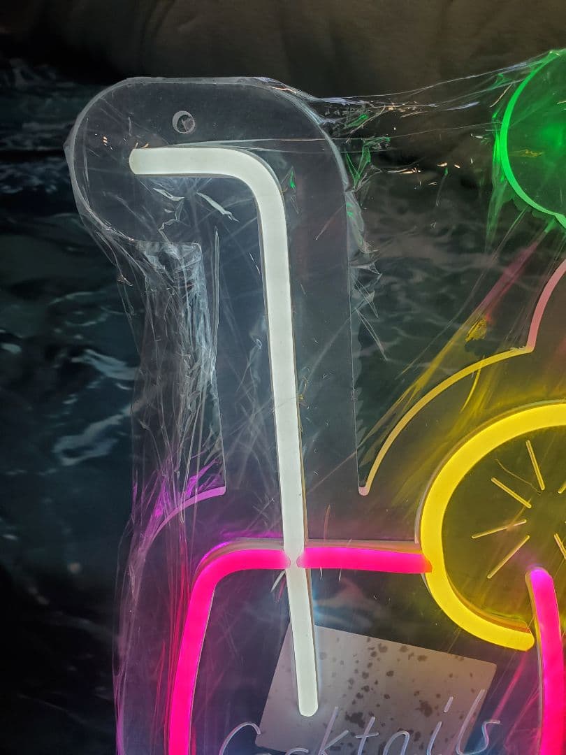 カクテルグラス ネオンライト Cocktails & Dreams