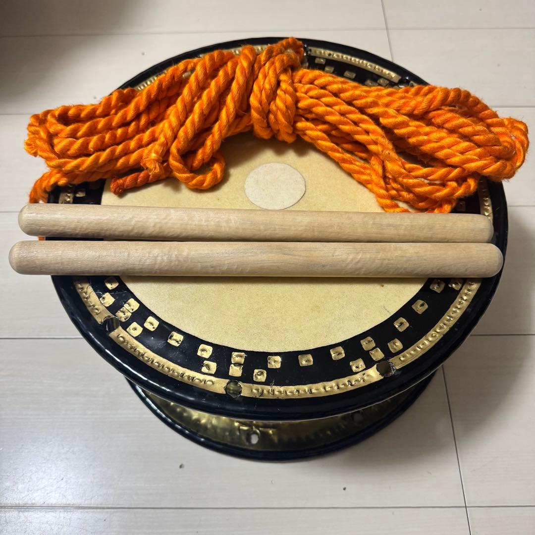 締太鼓 和太鼓 和楽器 バチ付き 伝統芸能