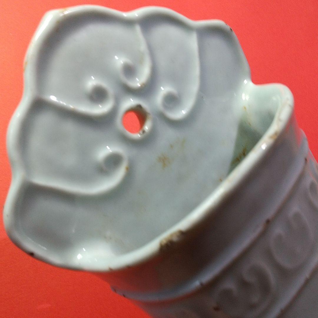 大清時代の壁掛け花入れ器