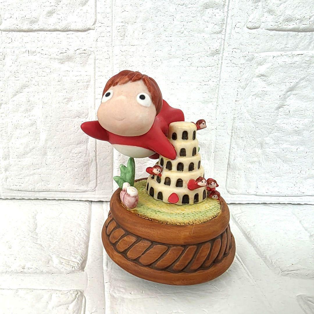 【崖の上のポニョ】ポニョ　回転式オルゴール　2点セット　箱あり　未使用　希少