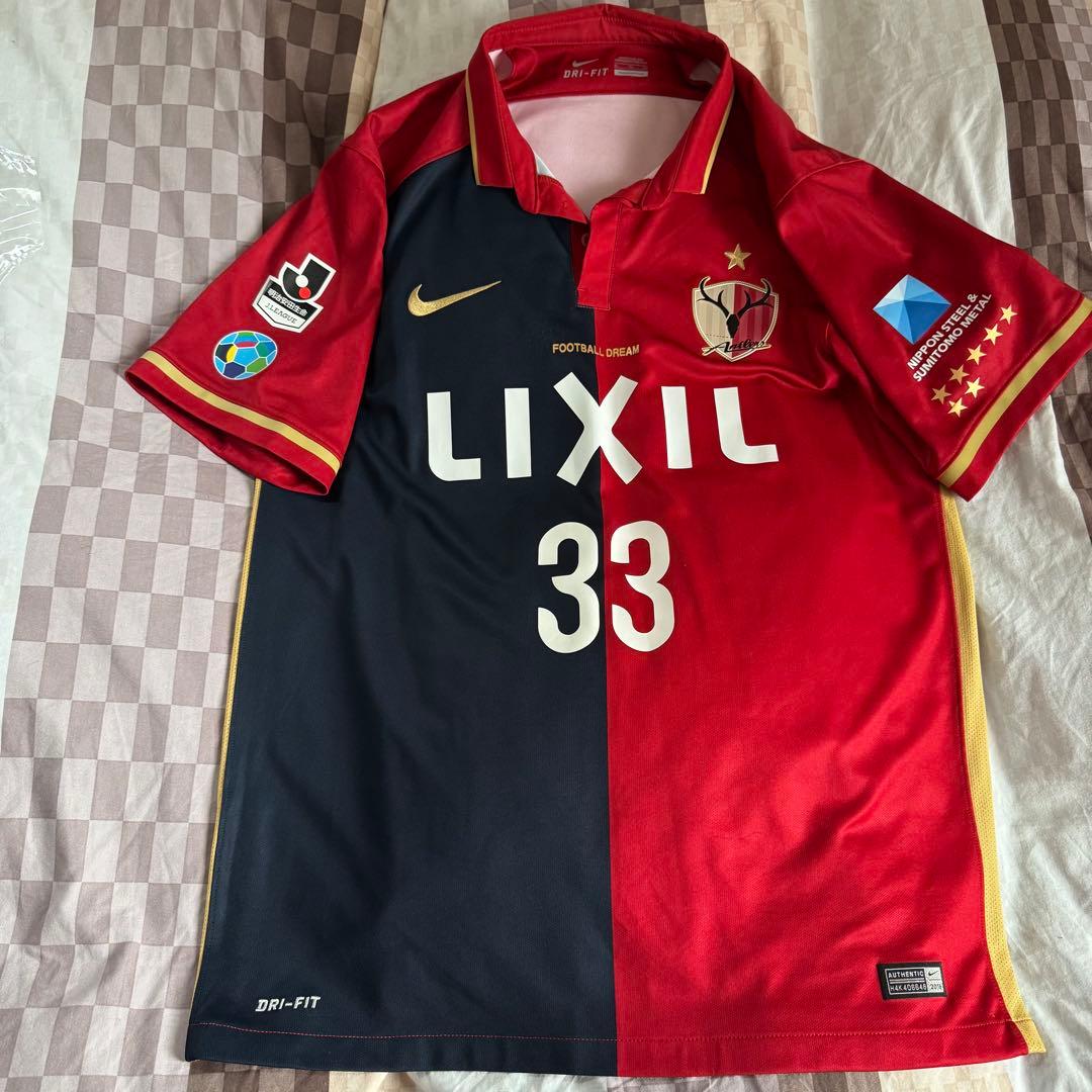 2016 鹿島アントラーズ レプリカユニフォーム金崎夢生　#33 XLサイズ