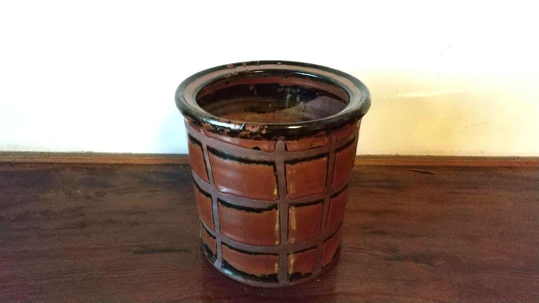 人間国宝 賓田庄司 火鉢 共箱 昭和初期！