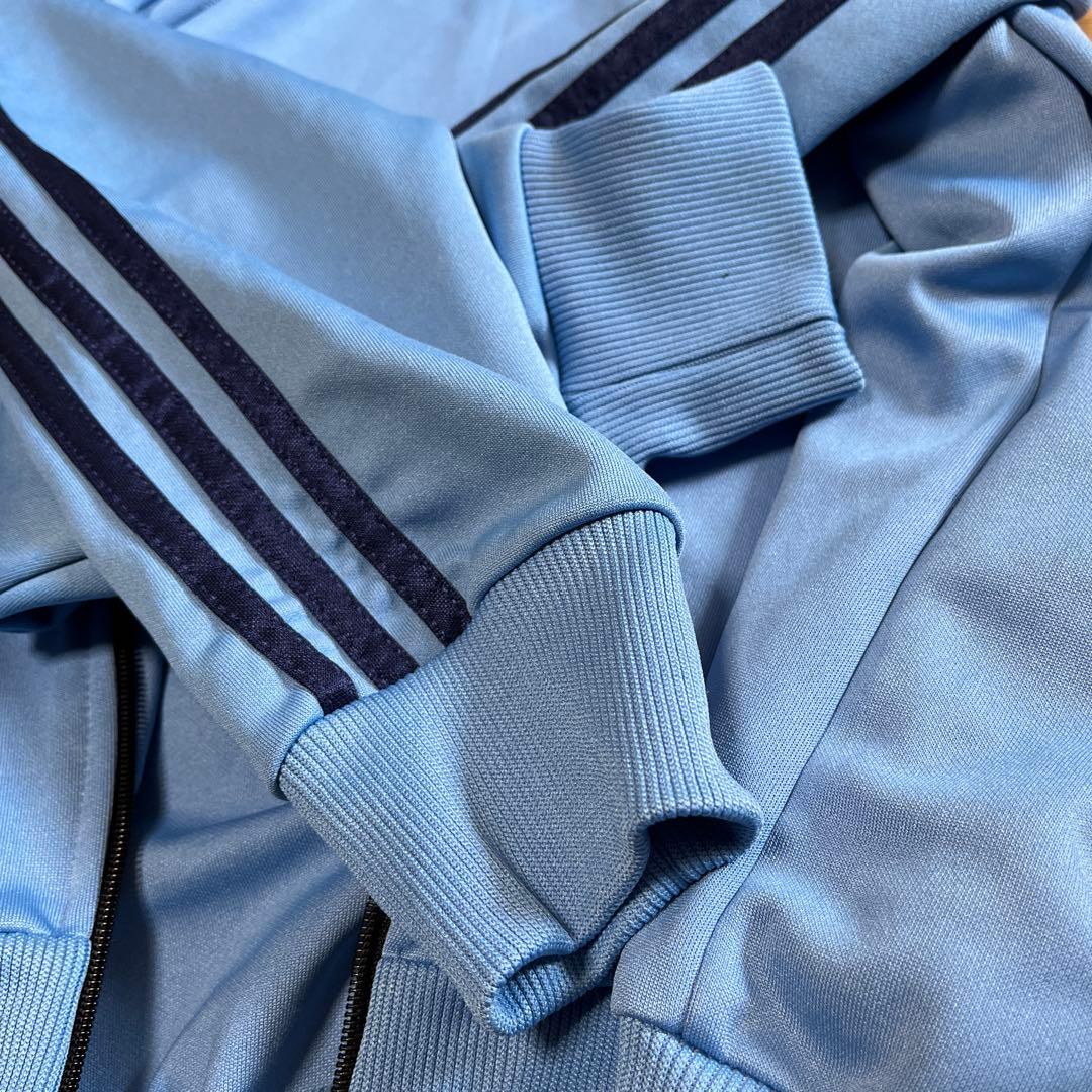 adidas ライトブルー ジャージジャケット