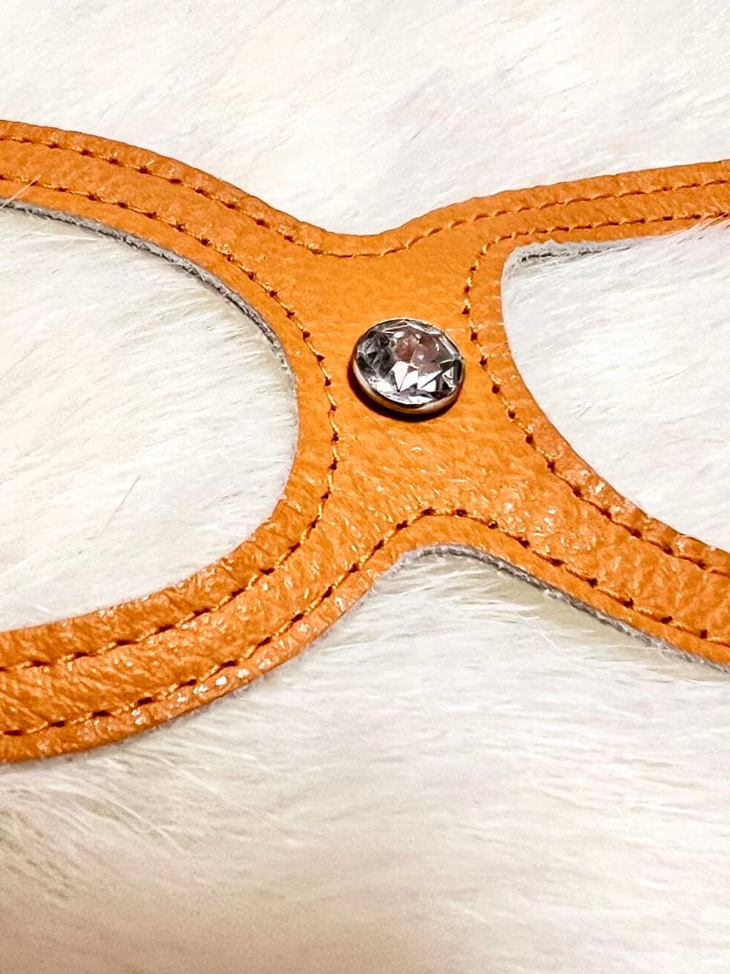 BUDDY BELT 3.5 オレンジラインストーン付き