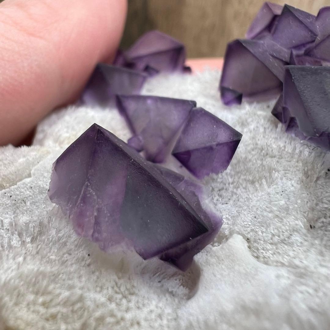 フローライト 八面体 水晶 共生 鉱物 標本 原石