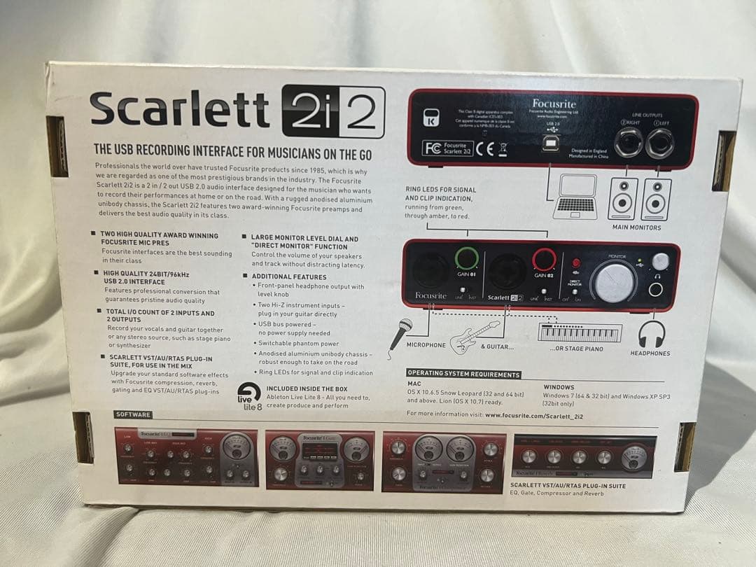 Focusrite Scarlett 2i2 gen1 オーディオインターフェイ