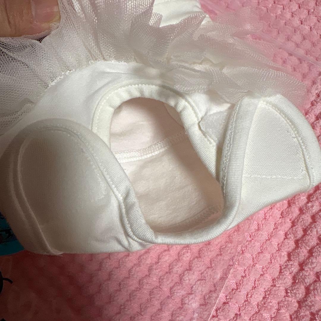 bul bu-bu ブルブブ　フリル付き　インナーパンツ　ホワイト犬服 小型犬用