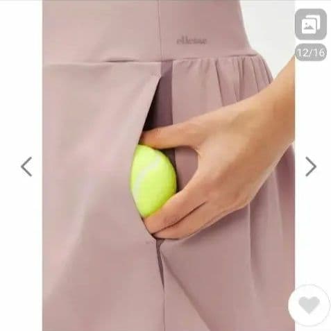 ellesse　エレッセ　スコート　ピンク　Ｍ　(定価　17800円)