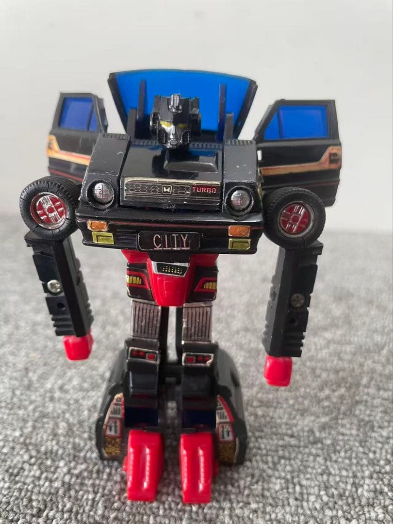 ダイアクロン カーロボット No.9 ホンダ・シティターボ ブラック 当時物