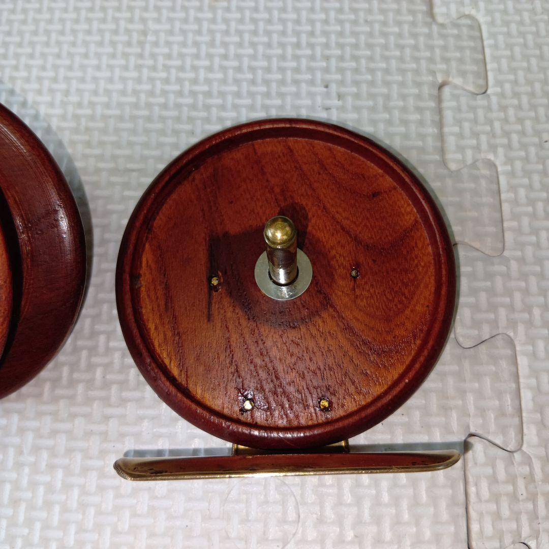 週末セール　重利　ヘチ　リール　約73ミリ　真鍮スタンド