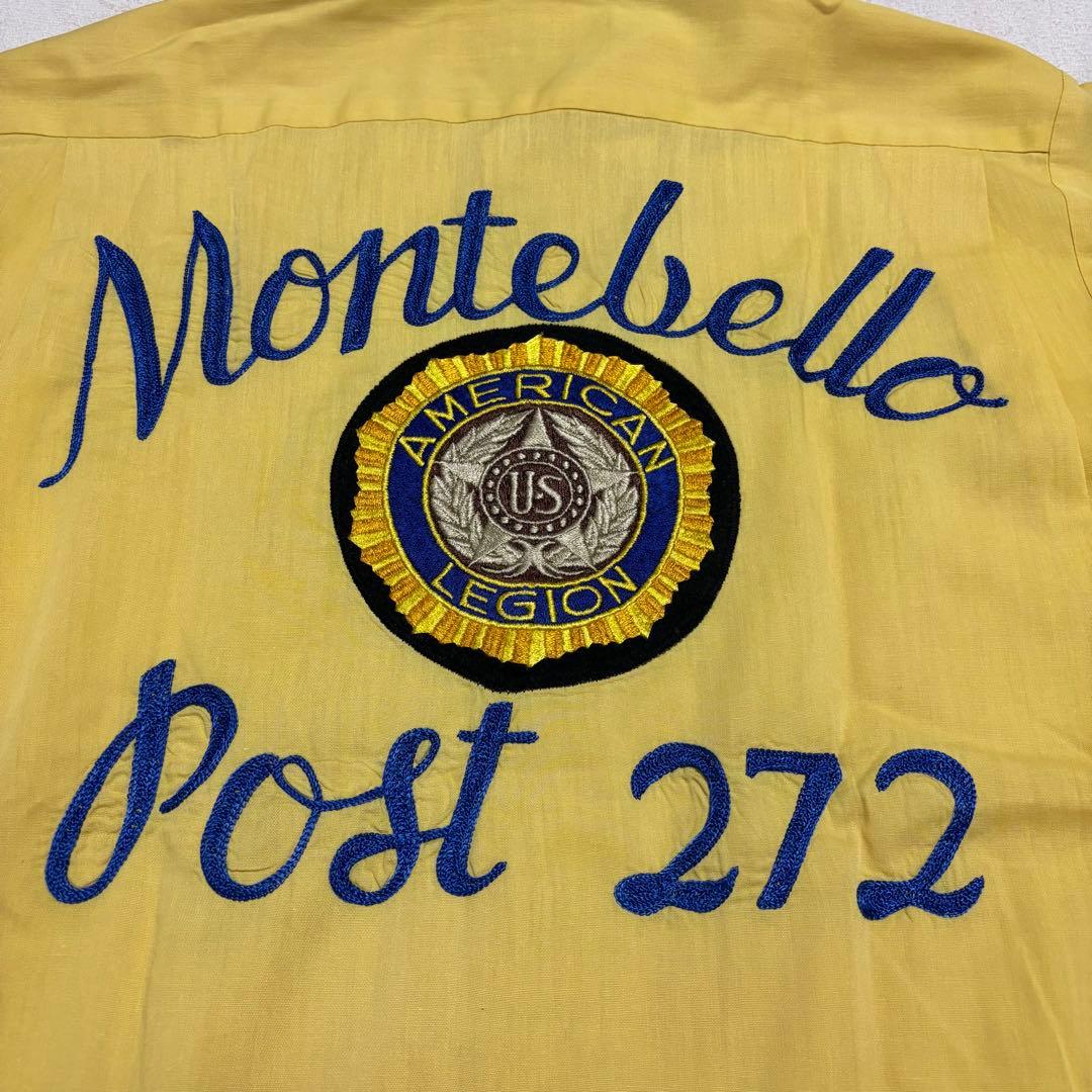 60's ビンテージ ミリタリー ボーリングシャツ 大戦物 ベトジャン USMA