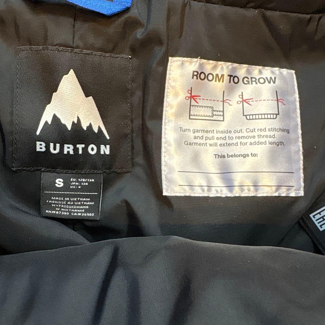 BURTON スノーボード用ウェア　オーバーオール 子ども用 Sサイズ
