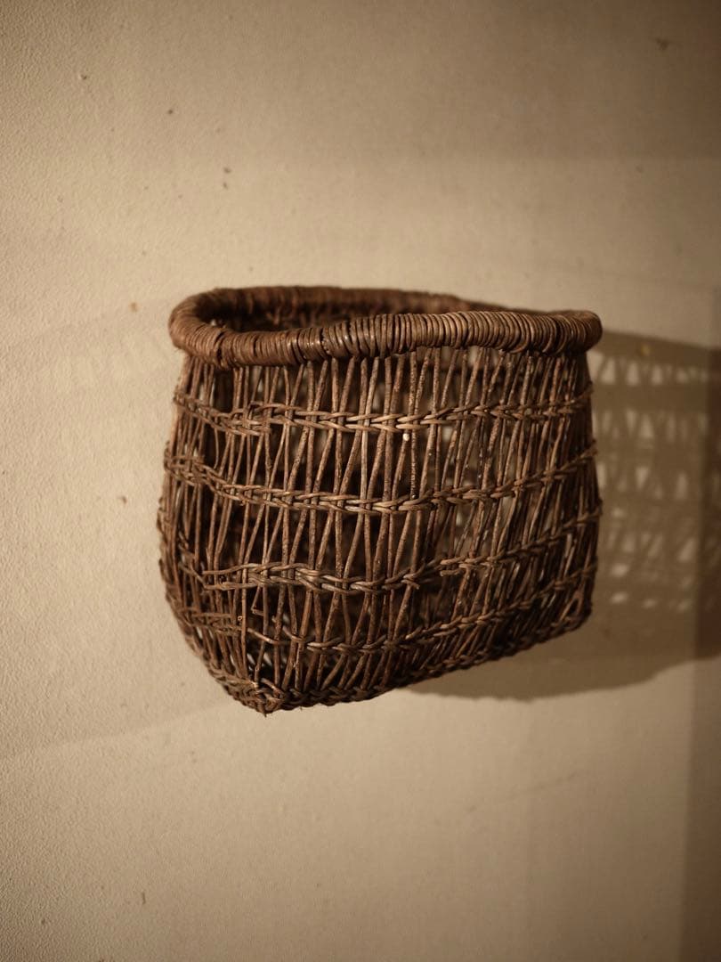 古道具　籠　民藝　ブロカント　襤褸　ヴィンテージ　french 古道具坂田