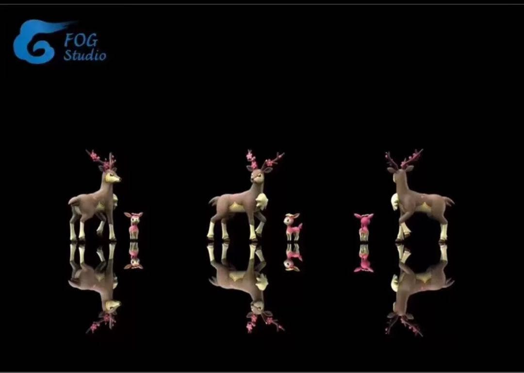 ポケモンスケールワールド　シカフィギュア FOG Studio 約10cm