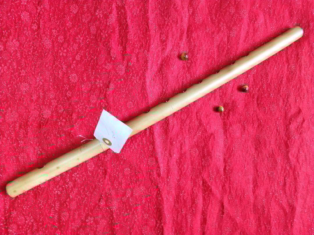 18　鳴り抜群 焼竹 古典調七穴五本調子　バナナ管　 根岸篠笛工房