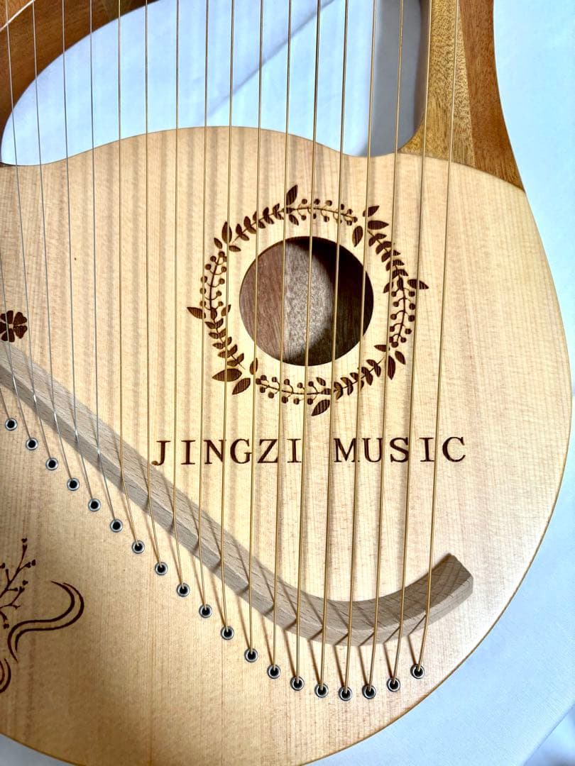 【美品】JINGZI MUSIC ライアーハープ 24弦 ミニハープ
